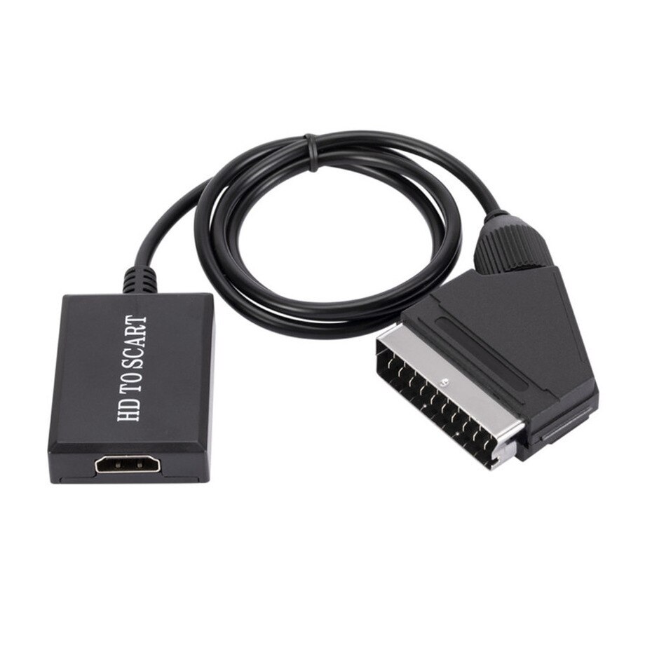 Hdmi-Compatibel Scart Kabel Converter Professionele Video Audio Adapter Voor Hd Tv Dvd Game Accessoires Hd Naar Scart