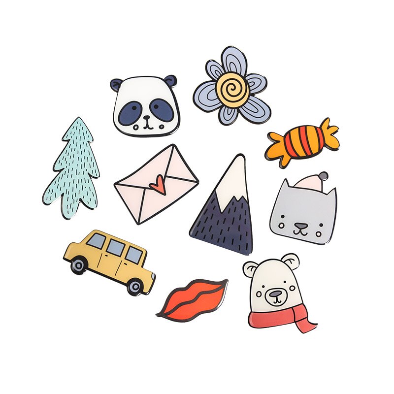 Epoxy Creatieve Magnetische Sticker Decoratieve Kinderen Leuke Koelkast Magneet Set