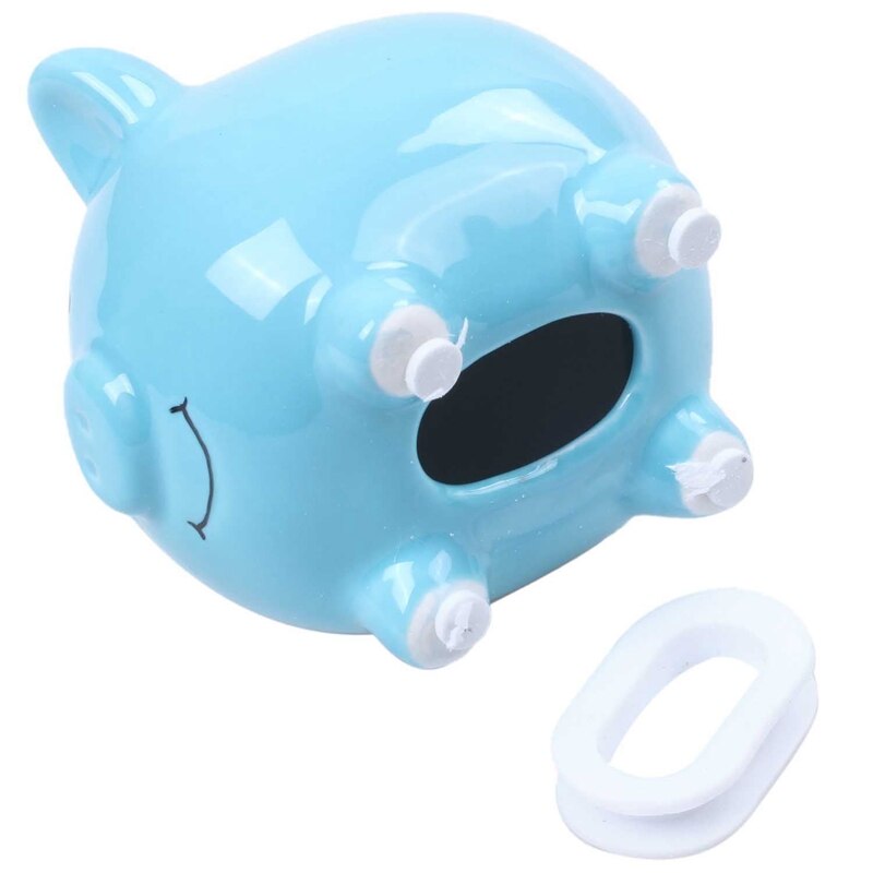 Piggy Banks for Kids, Ceramic Material, Cute Pig for Decoration, Baby Nursery (Blue)