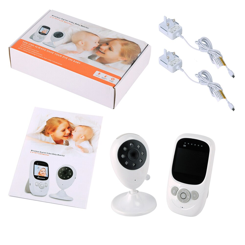 Babyfoon Huisdier Camera 2.4G Draadloze Beveiliging Camera Monitor Indoor Outdoor Bewegingsdetectie Night-Sight Voor Au Uk eu