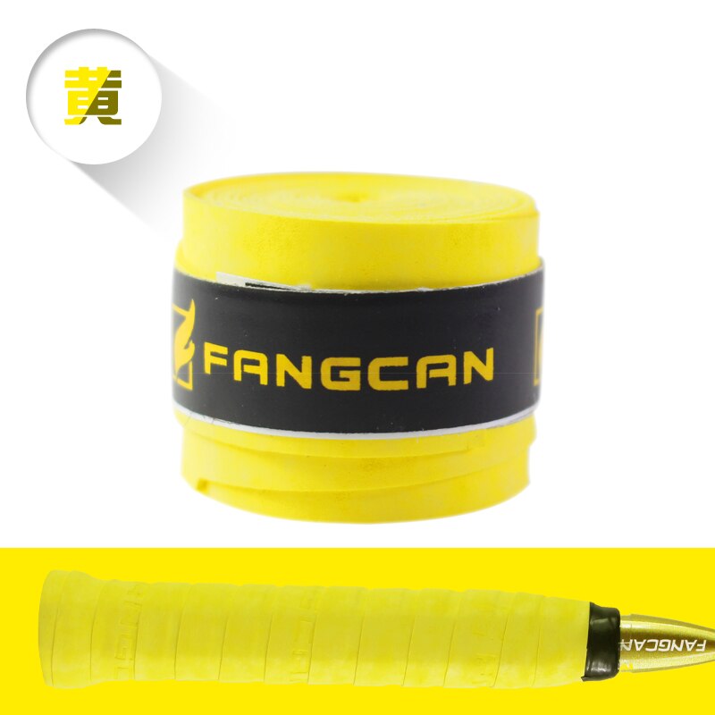 1 Pc Droog Gevoel Badminton Grip 0.8Mm Tennis Squash Paddle Wraps 0.8Mm Dik Fluwelen Touch: FCOG03 Yellow