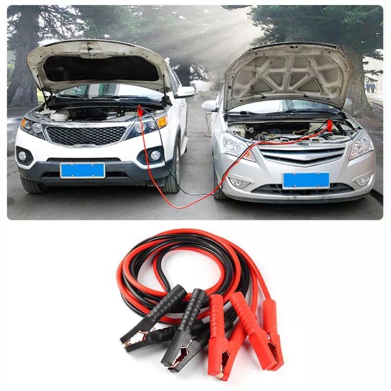 2000A Car Battery Jump Leads Booster Cables Heavy Duty Automobiles Battery Accessories Jumper Copper Wire 3 Meters
