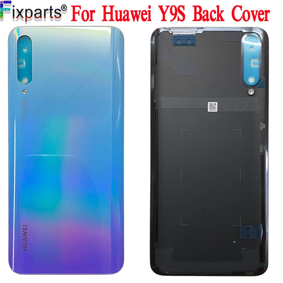 Nieuw Voor Huawei Y9s Terug Behuizing Glas Rear Vervanging Back Door Batterij Case Voor Huawei P Smart Pro Batterij cover