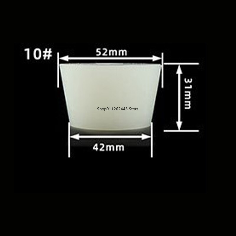 Tapones de silicona sólida para fermentación, tapones de silicona para tarro de fermentación homebrew, tapas de fermentación de goma, 00 # ~ 16 #: Model-10