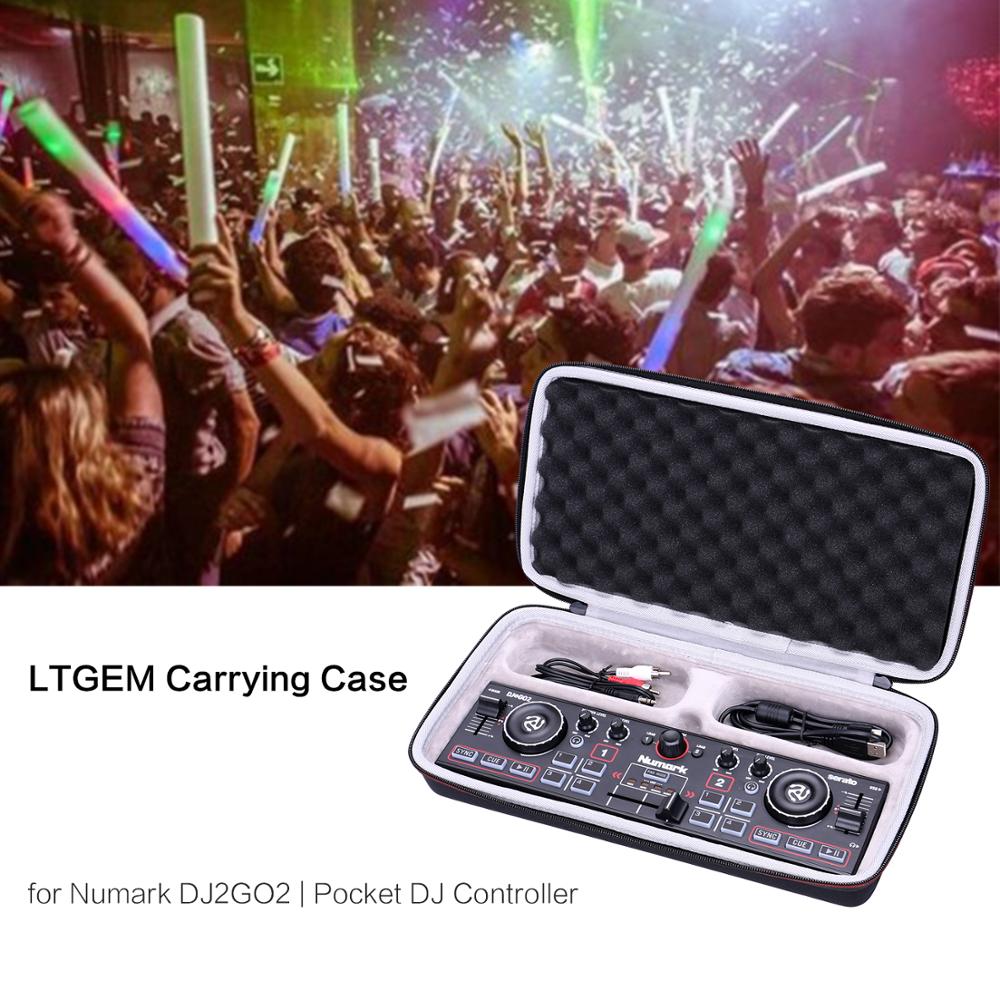 LTGEM EVA Carrying Hard Case for Numark DJ2GO2/Pocket DJ Controller