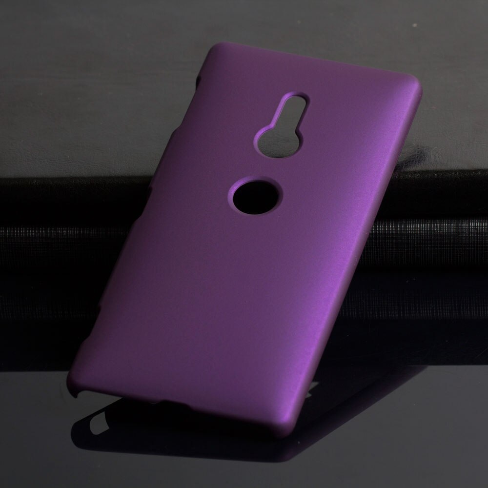 Plastic Coque Cover 5.7For Sony Xperia Xz2 Case For Sony Xperia Xz2 Xz 2 Dual H8216 H8266 H8296 Phone Back Coque Cover Case: Purple