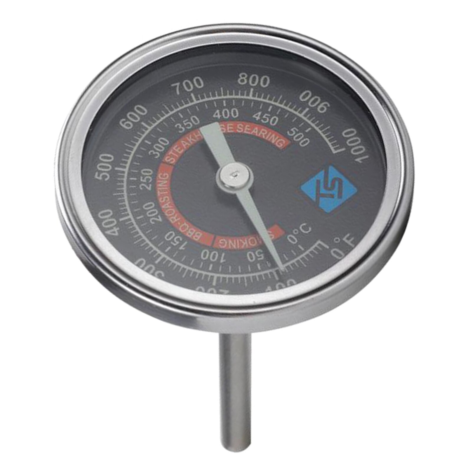 Celsius Stainless Steel BBQ Smoker Grill Thermometer Temperature Gauge Barbecue Kitchen Bakeware Thermomer