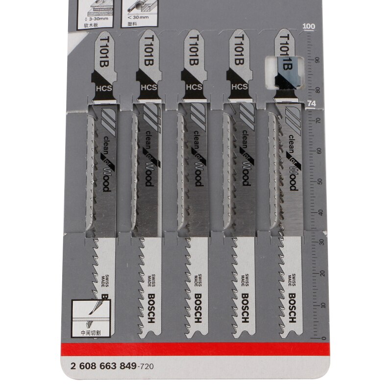 Bosch T101B Jig Saw Blade Woodworking Wood Aluminum Metal Cutting Electric Saw Blade Stainless Steel Saw Blade