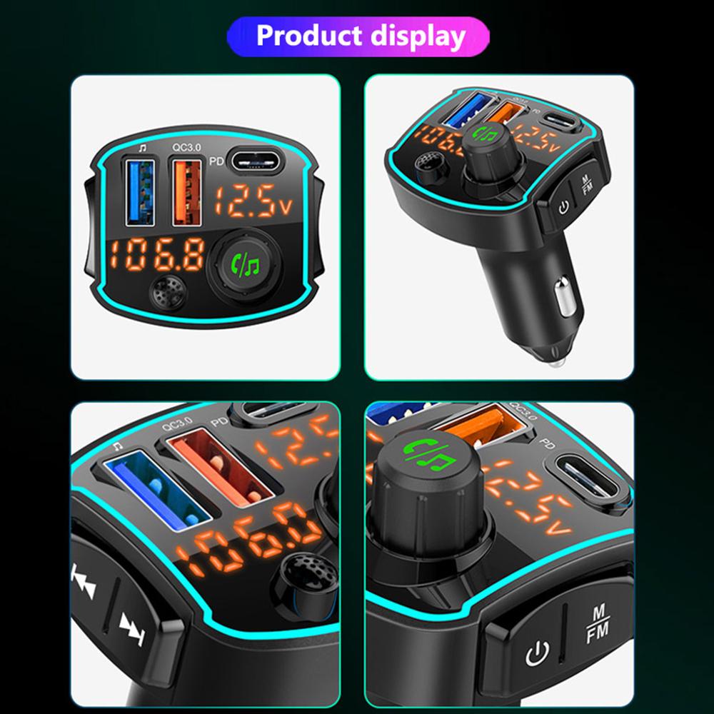 Bluetooth-autoradio mit 5.0-  mp3 -stereoanlage, usb-schnellladefunktion, schnellladegerät, bluetooth- und dsp-musikunterstützung