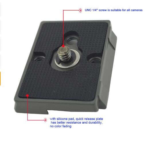 New Prato de Liberação Rápida 200PL-14 PL Compatível para Manfrotto Bogen Tripé Cabeça