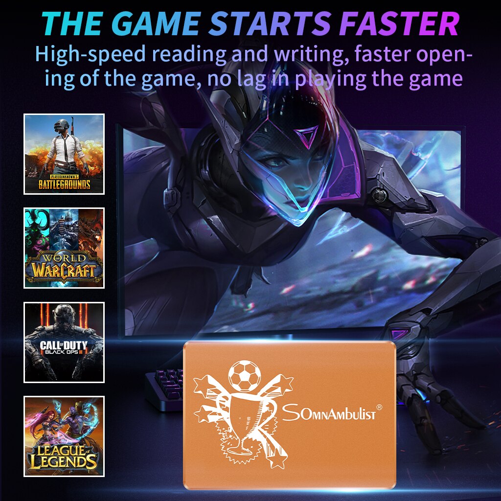 2TB solid state drive desktop notebook computer ssd solid state drive 120GB 240GB 480GB 960GB sata solid state interface