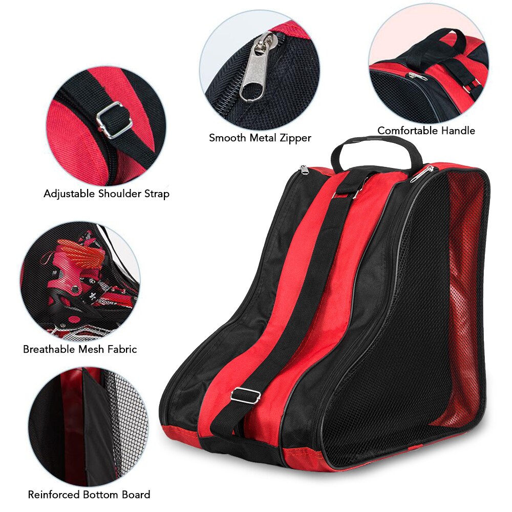 3 Layers Kids Breathable Skate Carry Bag Case for Kids Roller Skates Inline Skates Ice Skates Sports Shoes Bag Carry Bags