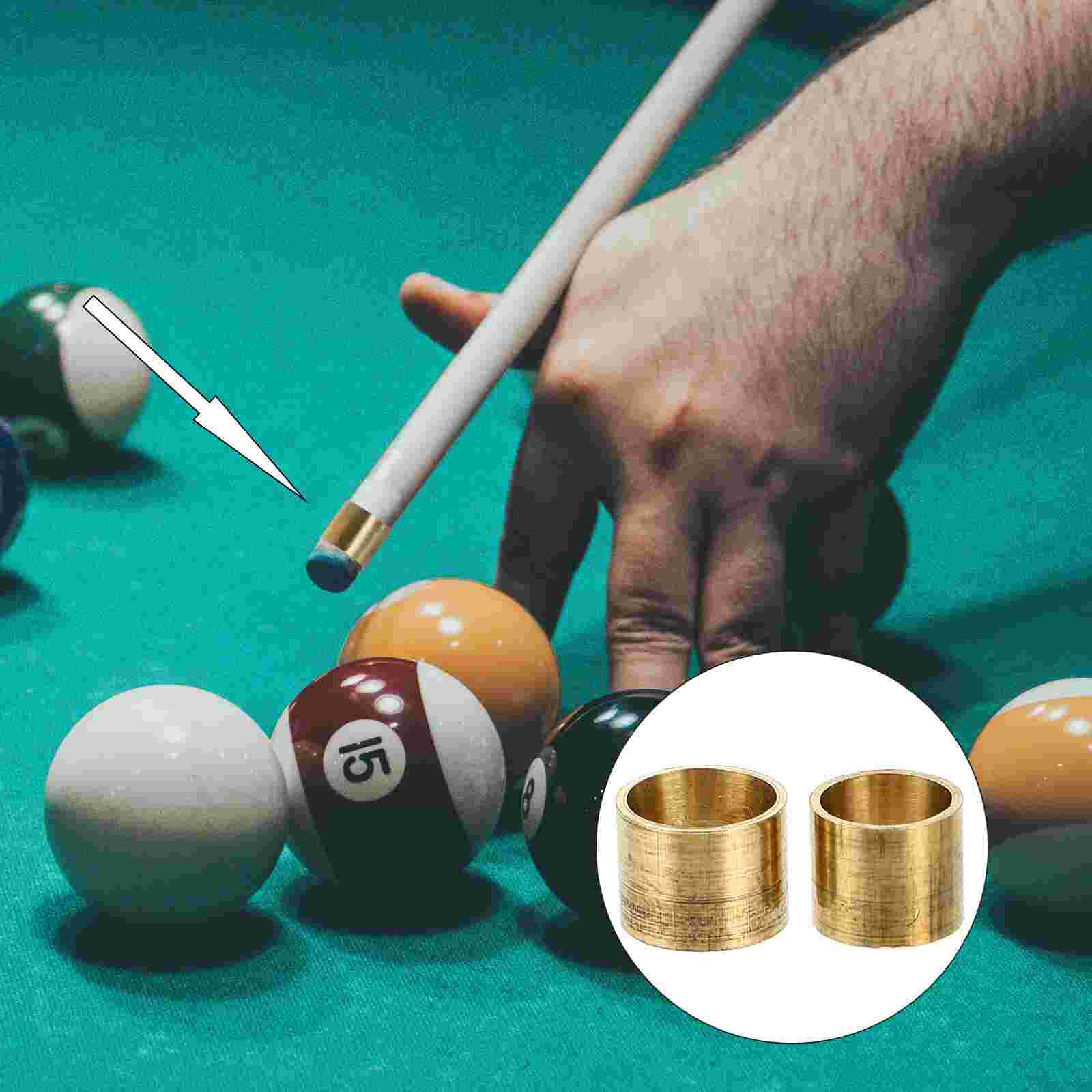 20pcs Pool Ferrule Snooker Pool Parts Pool Cue Ferrules Billiards Replacement Ferrules