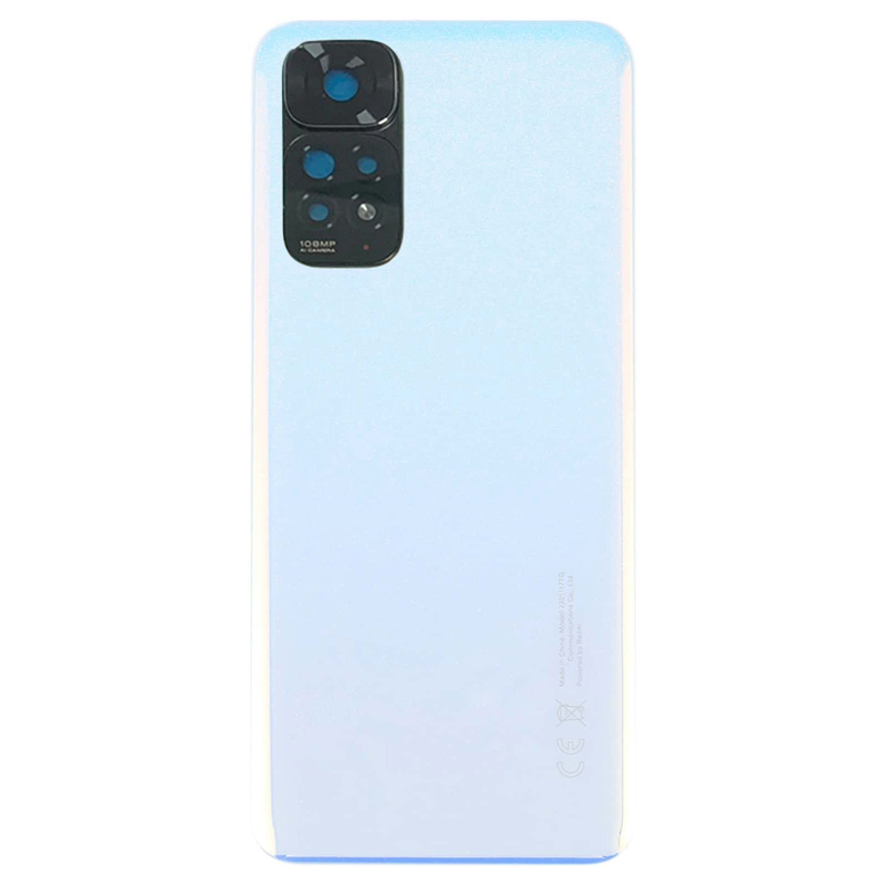 para Xiaomi Redmi Note 11S tapa trasera batería trasera puerta de plástico funda carcasa piezas de teléfono inteligente