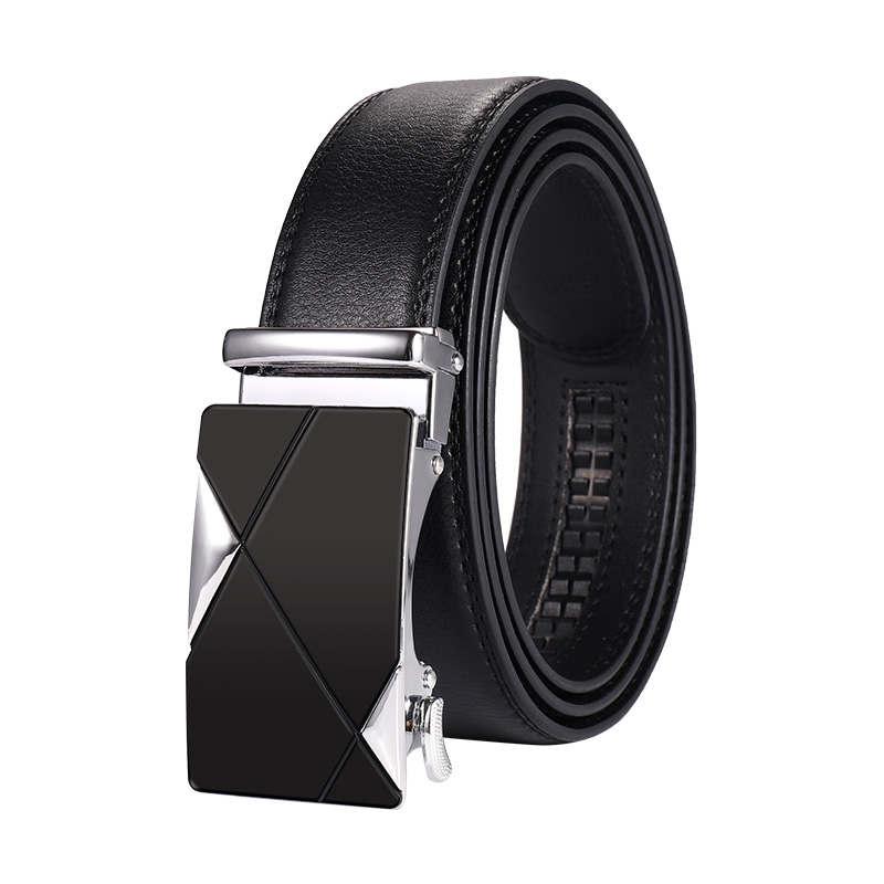 40mm Leather Belt for Men in Dark Brown
