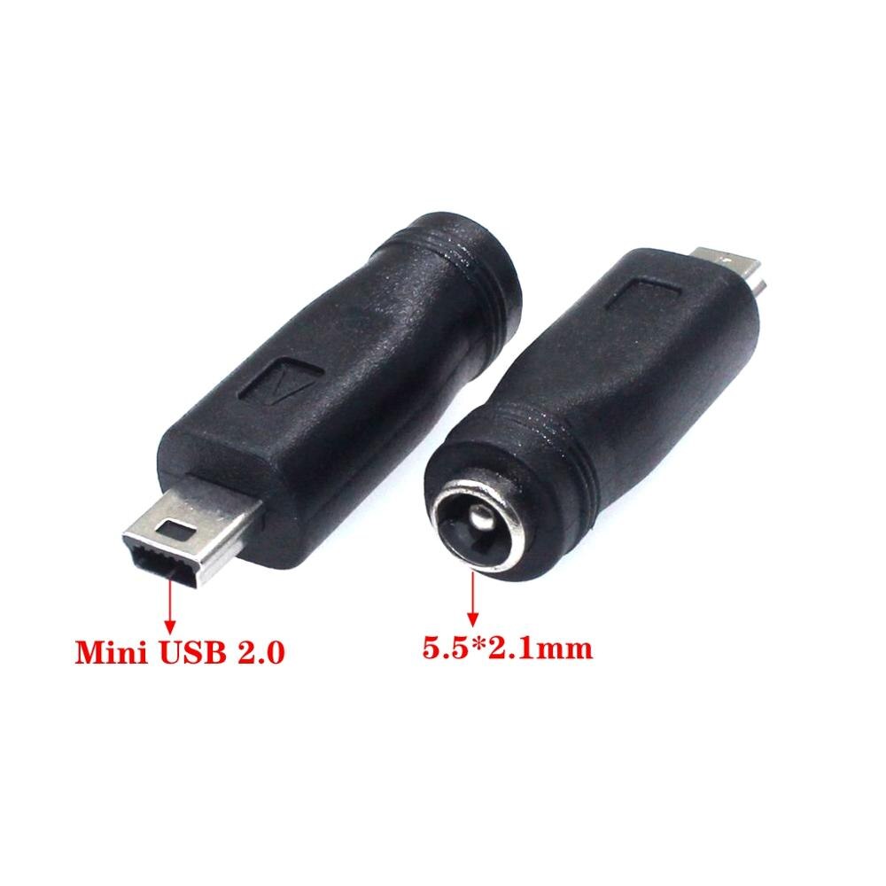 5v dc 5.5 * 2.1 mm strømstik usb type c usb-c type -c 5.5mm *2.1mm mini usb højre &amp; micro usb dc strømstik adapter 1 stk: Mini usb