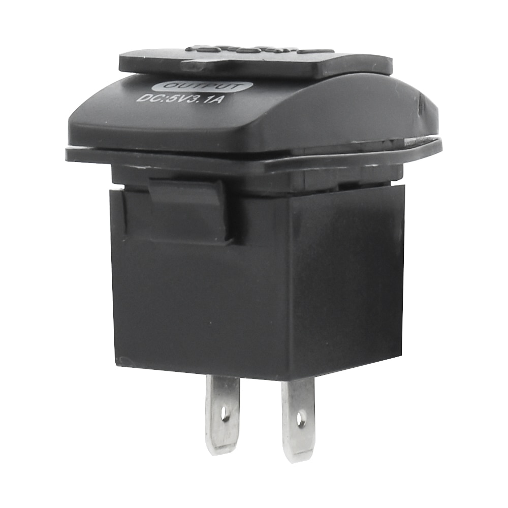 Usb-uttag billaddare vattentätt usb-biluttag 12v-24v 5v 3.1a telefonladdning för marin båtmotorcykel