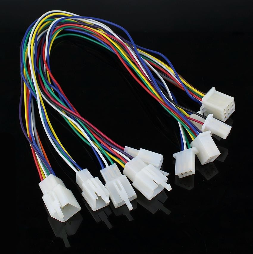 1 set 2.8mm 2/3/4/6/9 pin Automotive Quick connection Elektrische draad Connector man Vrouw kabel terminal plug Kits Motorfiets