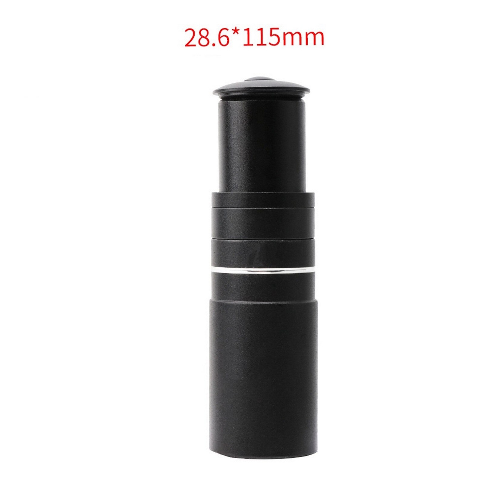 28.6mm Bike Extended Stem Aluminum Alloy Adjustable Bicycle Stem Raiser Extender Extension Stem Bicycle Replacement Parts: 115mm