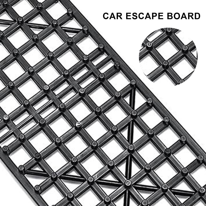 2 sztuk samochodów śnieg lód błoto opona drogowa płyta ślizgowa pojazdu zimowe łańcuchy śniegowe opony odzyskiwanie trakcji mata samochód śnieg błoto samo-ratować tablica