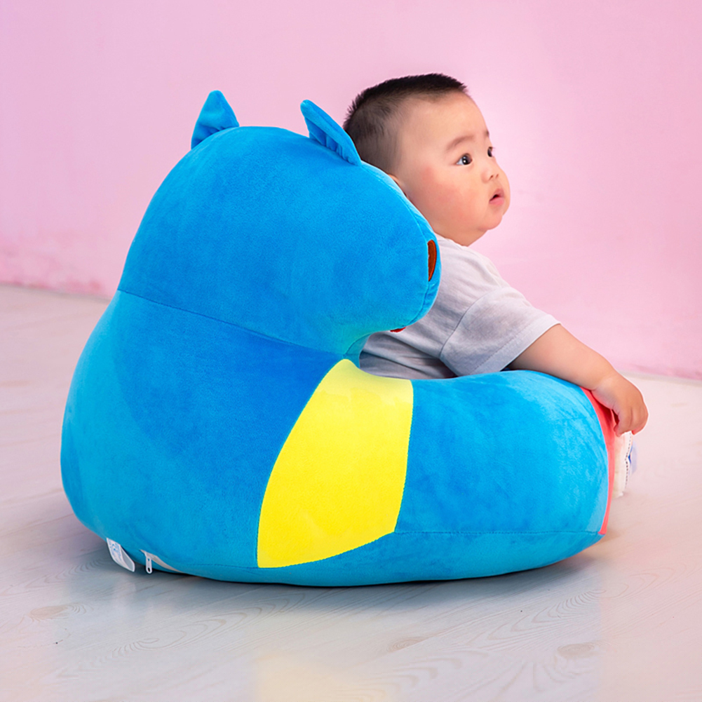Cartoon Dier Baby Sofa Cover Leren Sit Stoel Case Zonder Katoen Opgeblazen Geen Vulling