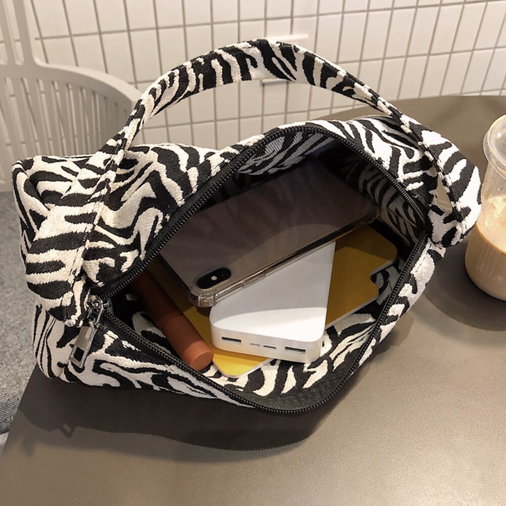 Jahrgang Zebra Leopard aufbringen Handtasche Totes Frauen retro Ebene aufbringen Unterarm Schulter Taschen Kupplungen Reisetasche Geldbörse