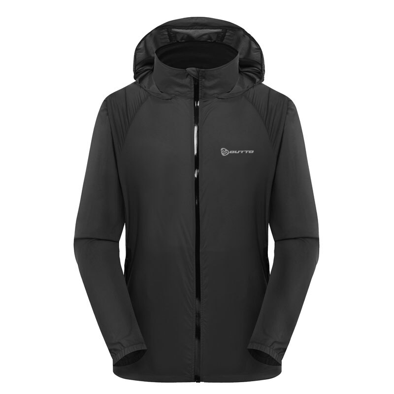 Heren Fietsen Windjack Winddicht Outdoor Sport Skin Jassen Ademend Waterdicht Anti-Uv Fiets Bergbeklimmen: dark gray / L
