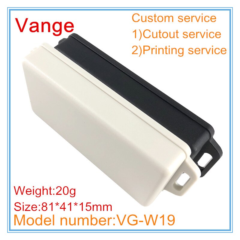 2pcs/lot mold making injection IP54 wall-mounted ABS plastic project box diy enclosure for PCB 81*41*15mm