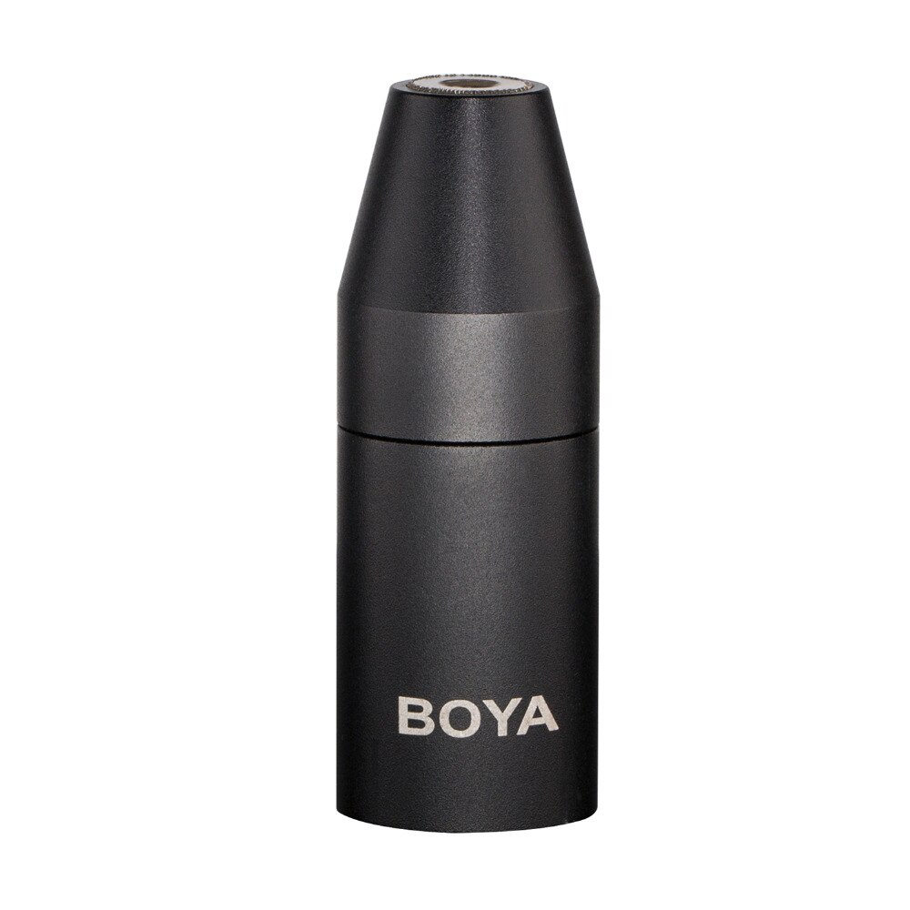 BOYA 35C-XLR 3.5mm (TRS) Mini-Jack Female Microphone Adapter to 3-pin XLR Male Connector for Sony Camcorders Recorders &amp; Mixers