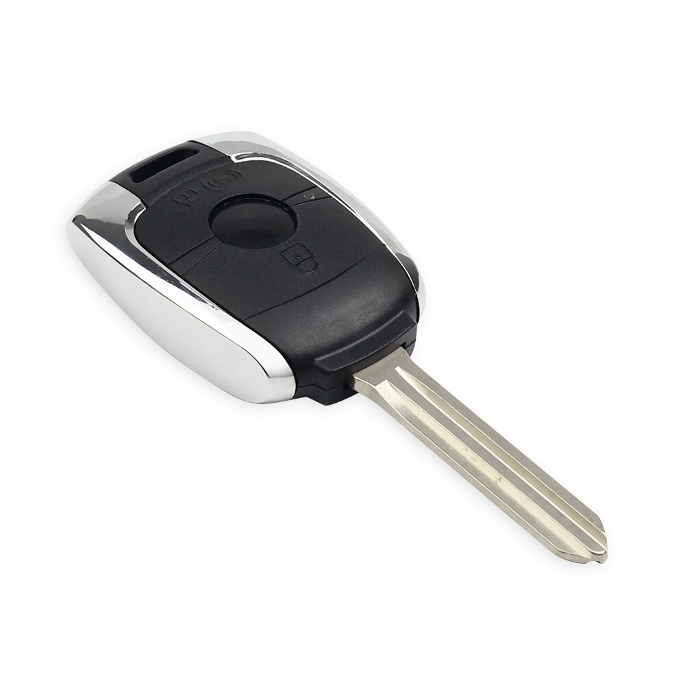 KEYYOU For SsangYong 2 Buttons Remote Car Key Case Fob for SsangYong Actyon Kyron Rexton Korando Replacement Key