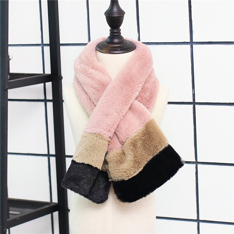 Accessoires pour bébé, écharpe douce pour enfants, garçons et filles, cache-cou d'hiver, foulards en patchwork pelucheux, châle: 4