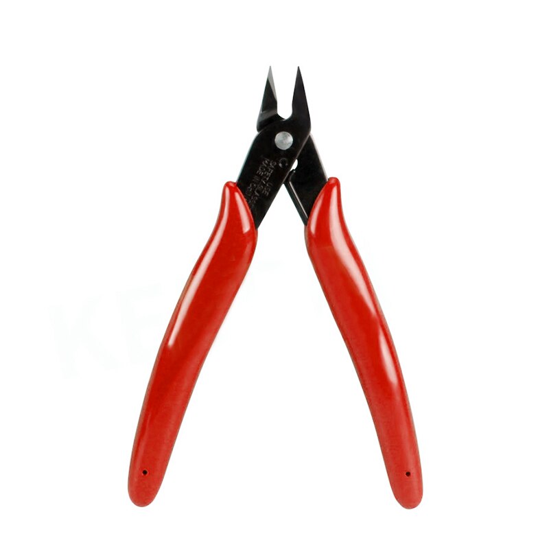 Diagonal Pliers Tool Electrical Wire Cable Cutters Diagonal Cutting Pliers DIY Electronic Tool: Red No Logo