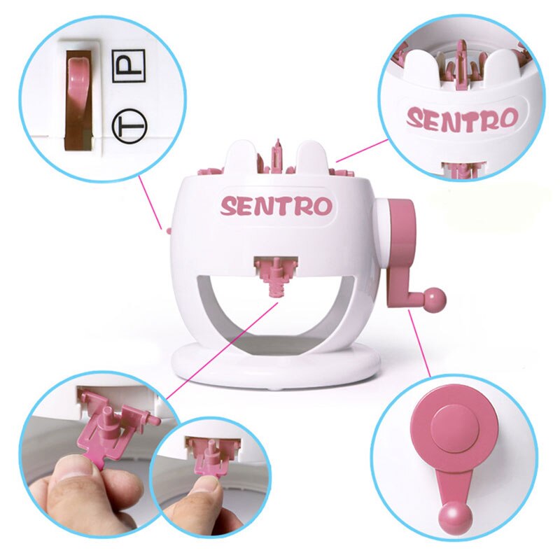 Knitting Machine Smart Weaving Loom Round Knitting Machines Knitting Board Rotating Double Knit Loom for Sock Hat C1