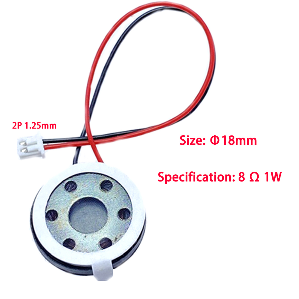 Mini haut-parleur ultra-fin, 8 ohms, 8R, 1w, diamètre 15mm, 18mm, 20mm, 23mm, 25mm, 26mm, haut-parleur pour jouets MP3, téléphones de bricolage: Rouge / Bundle 1