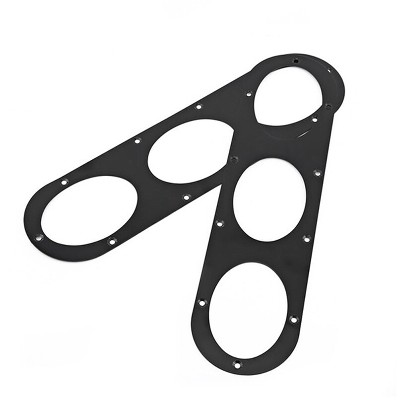 2Pcs Universal Aluminium Car Rear Bumper Race Air Diversion Diffuser Panels