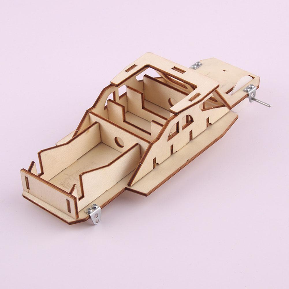 Fun DIY Wood Car Develop Endurance and Concentration Multi-function Materials Kit Early Education Assembly Toys