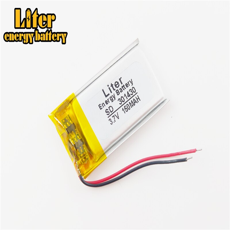 3.7V lithium Tablet polymer battery 301430 301530 150MAH Bluetooth speakers steelmate genuine small toys