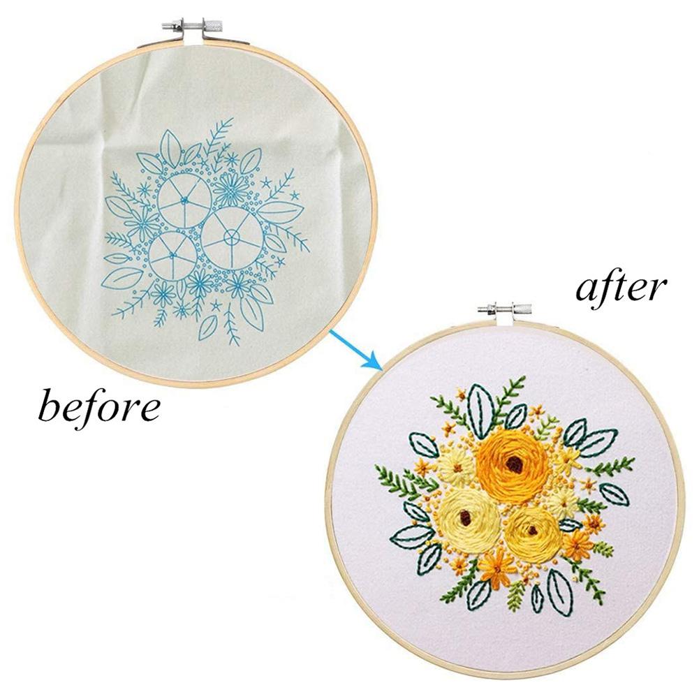 DIY Embroidery Cross Stitch Kits Flower Patterns Needlework Set with Embroidery Handmade Arts Crafts Sewing supplies Home Decor: 2