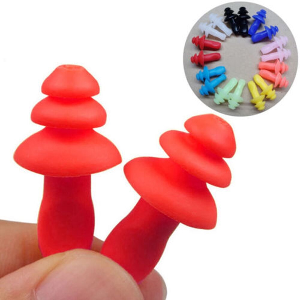 1 Pair Silicone Ear Plugs Comfortable Anti Noise Snore Study Sleep Earplugs Sound Defenders Protector Earplugs For Travel