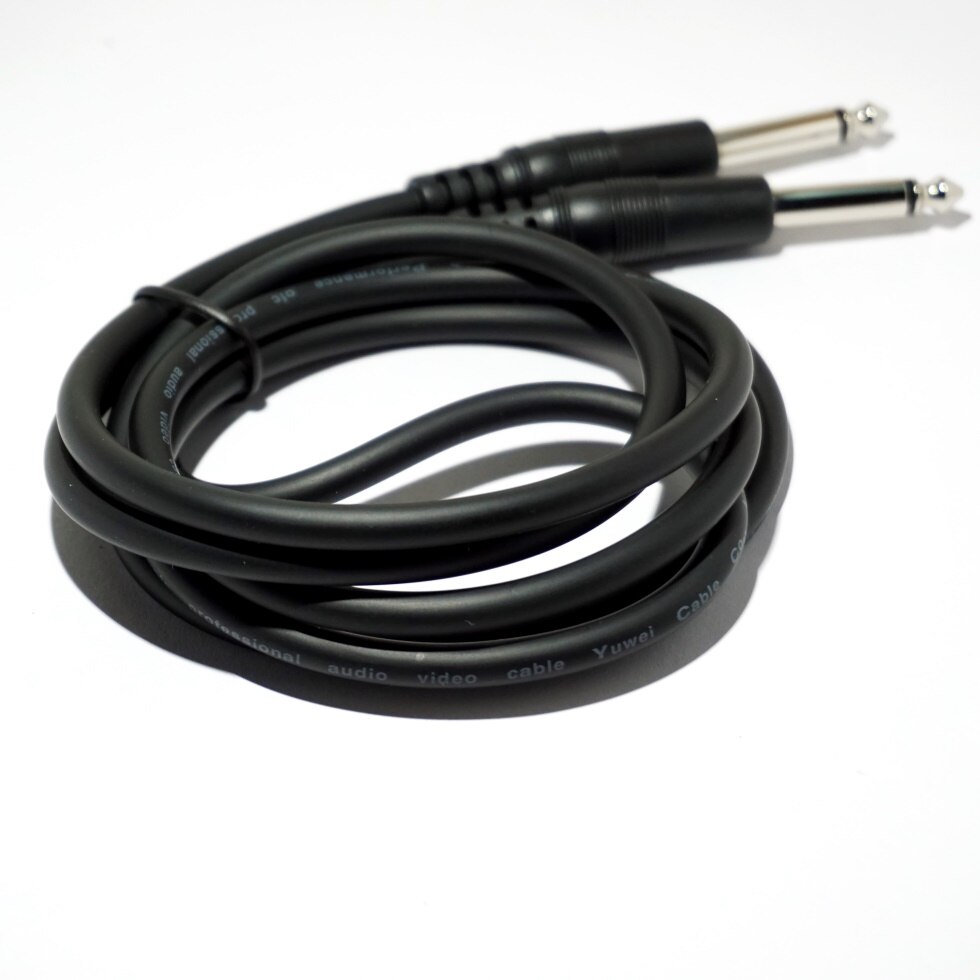 1/4 Inch TS plug to 1/4 Inch TS Plug Guitar Cable 6.35mm to 6.35mm Mono Plug Male to Male Electric Instrument Cable 1.5Meters