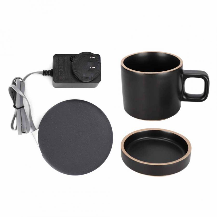 Cup Warmer Heater Pad Draadloos Opladen Constante Temperatuur Cup Verwarming Coaster Mat Thermische Isolatie Koffie Mok Warmer