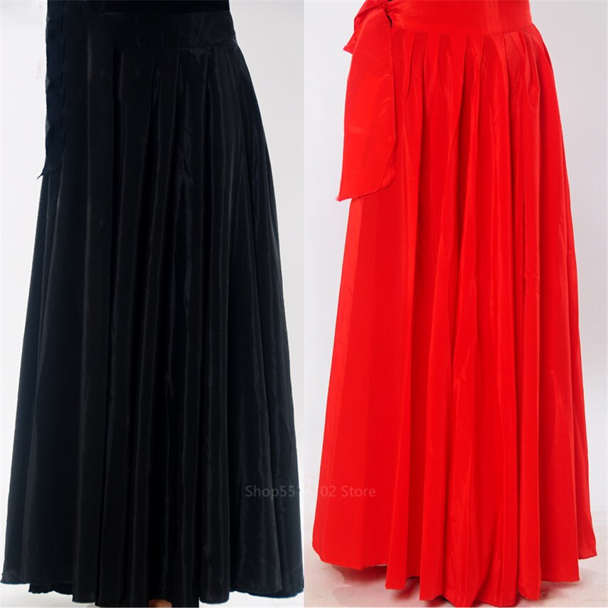 Kvinder spansk flamenco kostume performer kjole pige gyspy balsal festival forestilling dans slid et stykke bandage solid nederdel