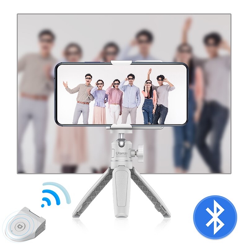 Ulanzi CapGrip Smartphone Gimbal Grip - Bluetooth Remote Control Stabilizer - Anti-Shake Handle