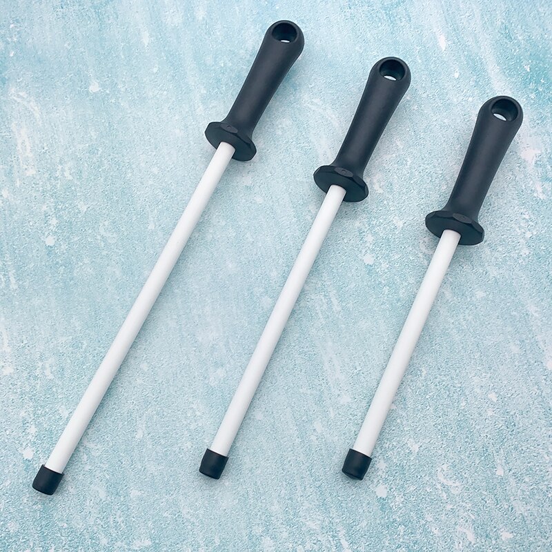 ceramic (zirconia) rod knife sharpener with ABS handle sharpener, suitable for chef steel knife kitchen assistant ceramic musat