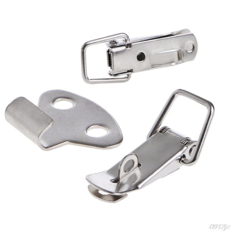 4 Pcs Hardware Cabinet Boxes Spring Loaded Latch Catch Toggle Hasp 4XFD