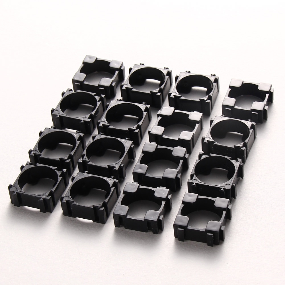 100 stücke 18650 Lithium-Zelle Zylindrische Batterie fallen Halfter Batterien Pack Kunststoff Halfter Halterung Für Diy Batterie Pack