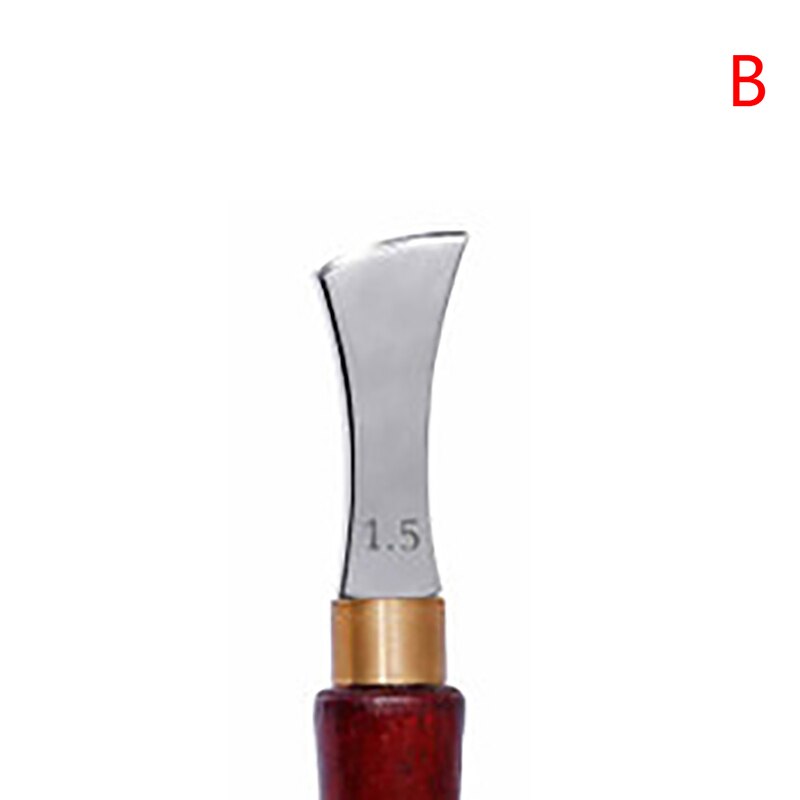 Handle Leather Edge Creaser Leathercraft Marking Edge Decorate Line Tool Stainless Steel Blade Shallow Groove Press Line: 1.5mm