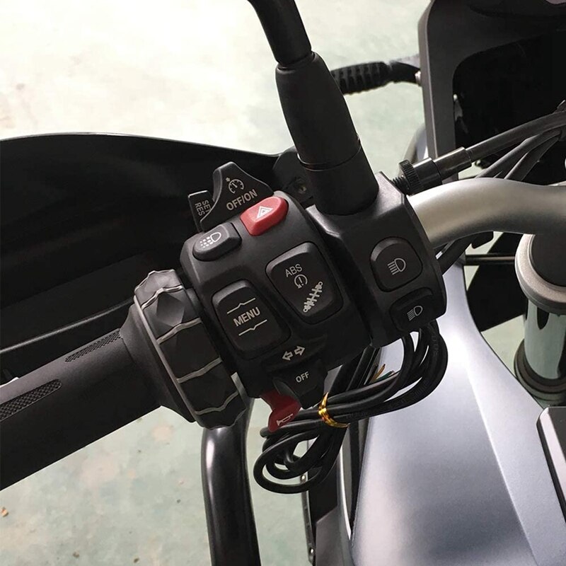 Interruptor de luz de cruce para motocicleta, botón ABS para BMW R1200GS R1250GS F850GS F750GS ADV Adventure