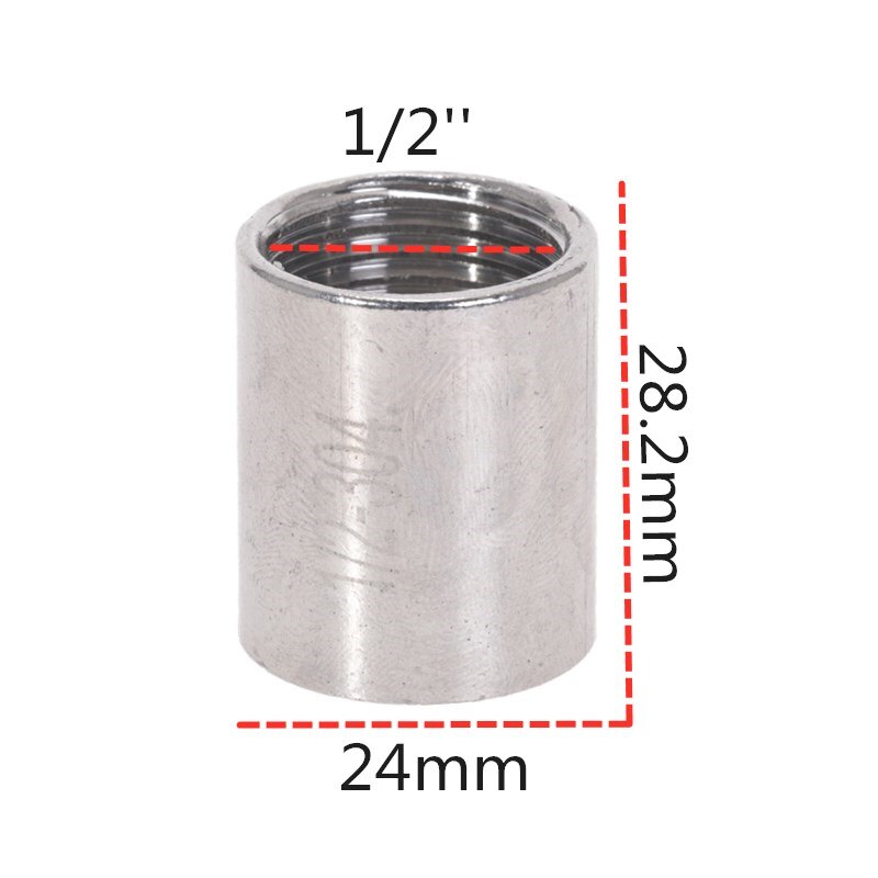 Precision round stainless steel pipe inner thread pipe fittings 1/4'' 3/8" 1/2'' 3/4" 1"