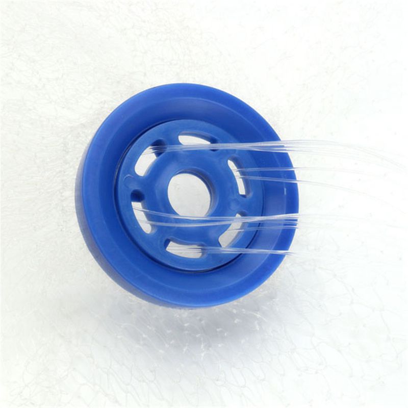 8Ft 2.4M filet de pêche appât facile jeter à la main moulé 3/4 pouces forte maille en Nylon + Sinker